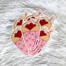 Load image into Gallery viewer, Aries Strawberry Crepe Vinyl Sticker
