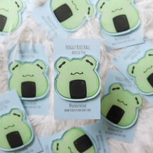 Load image into Gallery viewer, Froggy Rice Ball Acrylic Pin
