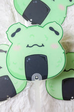 Load image into Gallery viewer, Froggy Rice Ball Hand Fan
