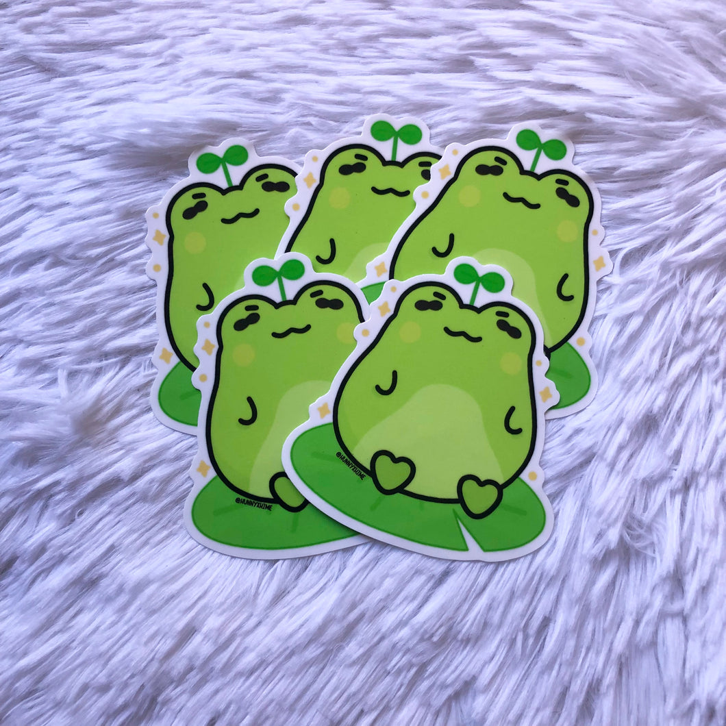 Sprout Frog Vinyl Sticker
