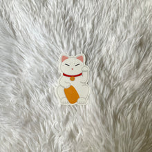 Load image into Gallery viewer, White Lucky Cat Vinyl Sticker
