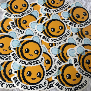 Bee Yourself Vinyl Sticker