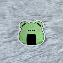 Load image into Gallery viewer, Frog Rice Ball Vinyl Sticker
