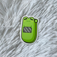 Load image into Gallery viewer, Froggy Flip Phone Vinyl Sticker
