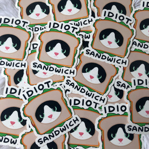 Idiot Sandwich Vinyl Sticker