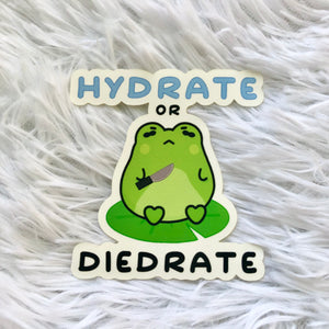 Hydrate or Diedrate Vinyl Sticker