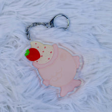 Load image into Gallery viewer, Strawberry Taiyaki Keychain
