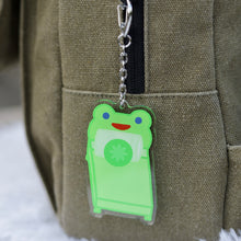 Load image into Gallery viewer, Froggy Bed Keychain
