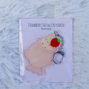 Strawberry Taiyaki Keychain